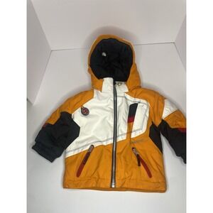 Obermeyer Kids Ski Jacket Size 1‎ I-Grow Toddler Winter Coat Orange Hood